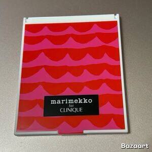 Clinique Marimekko Mirror Compact Folding Pink/Red for Purse Abstract No Box